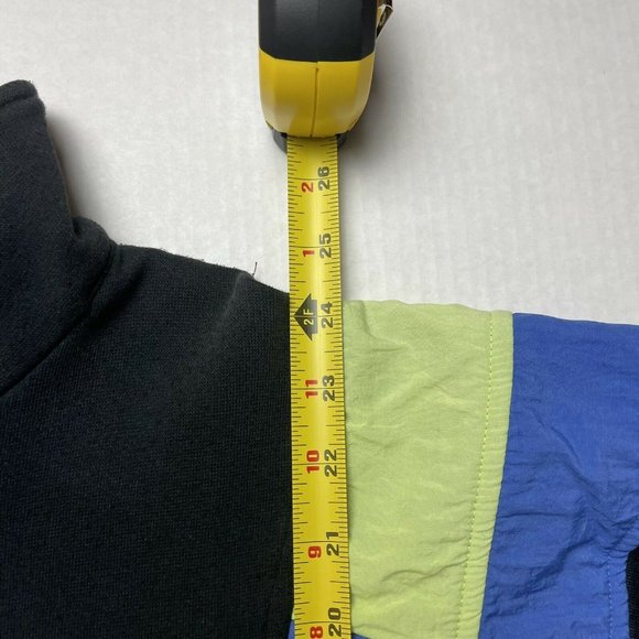 Vintage 90’s Givenchy Active Zip Up Jacket Green Blue Black Size Large - Picture 7 of 8